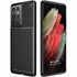 CaseUp Samsung Galaxy S21 Ultra Kılıf Fiber Design Siyah 1